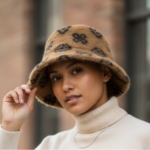 Aldo Brown and Black Patterned Hat NWT